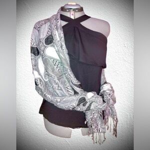 Apt 9 high neck ruffled tank, sz xl